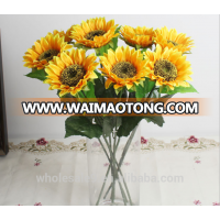 Silk sunflower home decor flower Artificial Flower Decor Latex Flores Artificiales