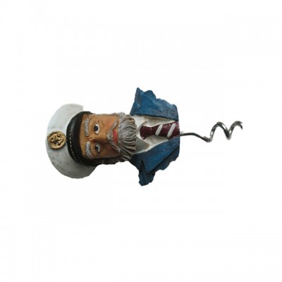 High Quality Personalized Captain Head Resin Custom Wine Corkscrew