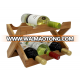 Bamboo Foldable Countertop Wine Rack which could put 6-bottles